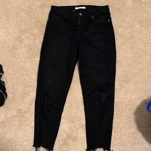 Eunina Women's Straight Leg Black Jeans